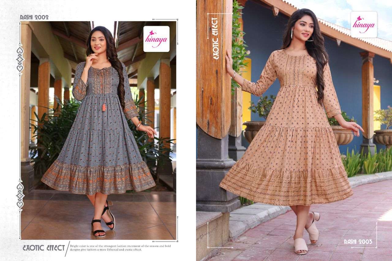 HINAYA RASHI VOL-1 FLAIRED KURTI CATALOG