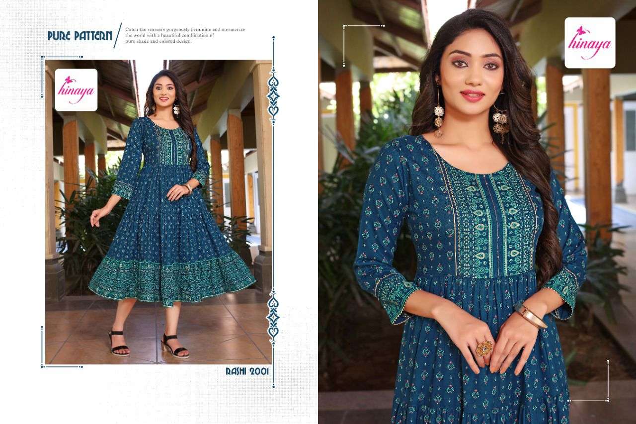 HINAYA RASHI VOL-1 FLAIRED KURTI CATALOG