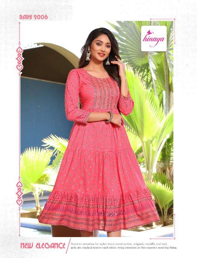 HINAYA RASHI VOL-1 FLAIRED KURTI CATALOG