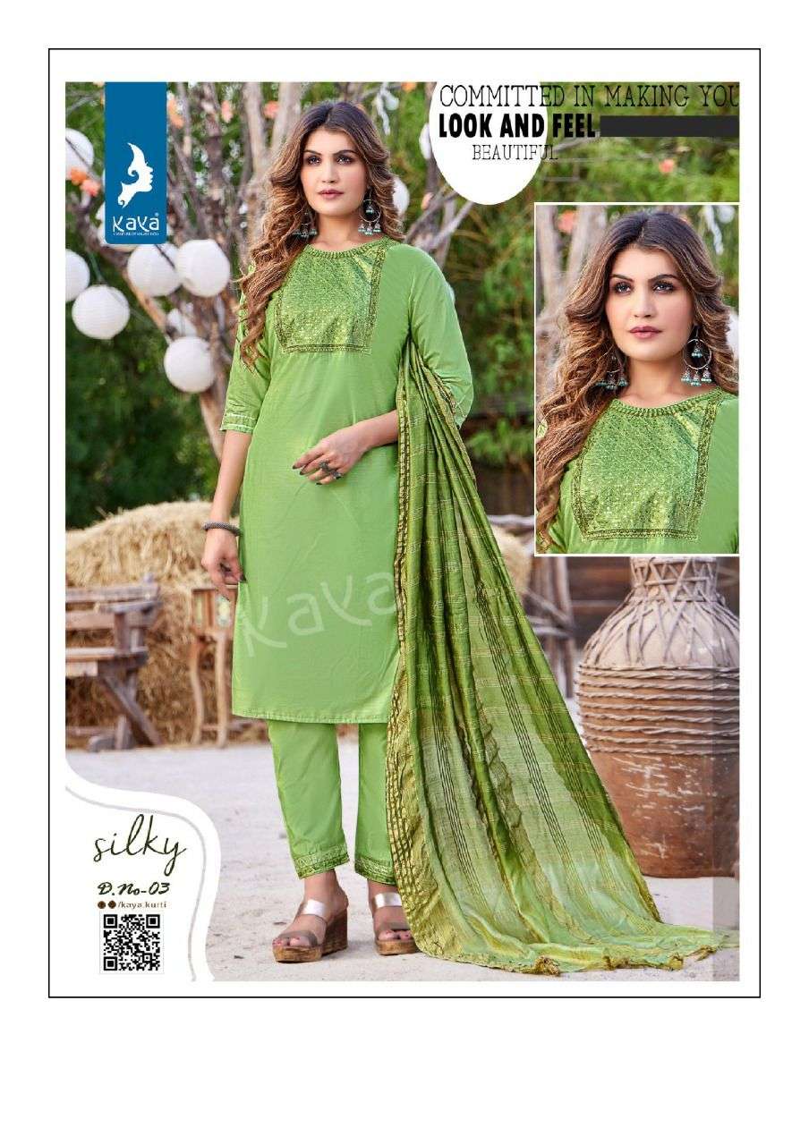 KAYA KURTI SILKY 3PCS CONCEPT CATALOG