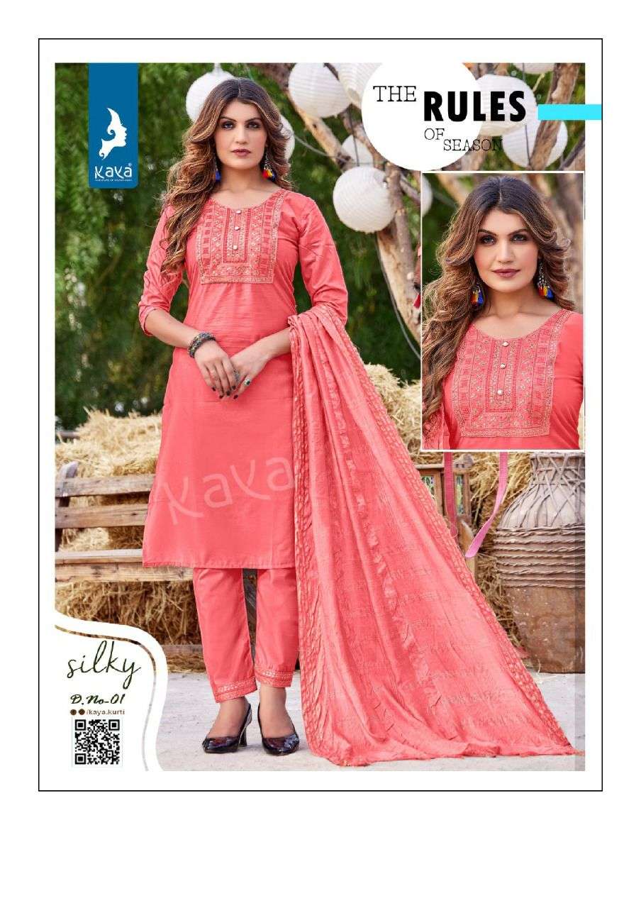 KAYA KURTI SILKY 3PCS CONCEPT CATALOG