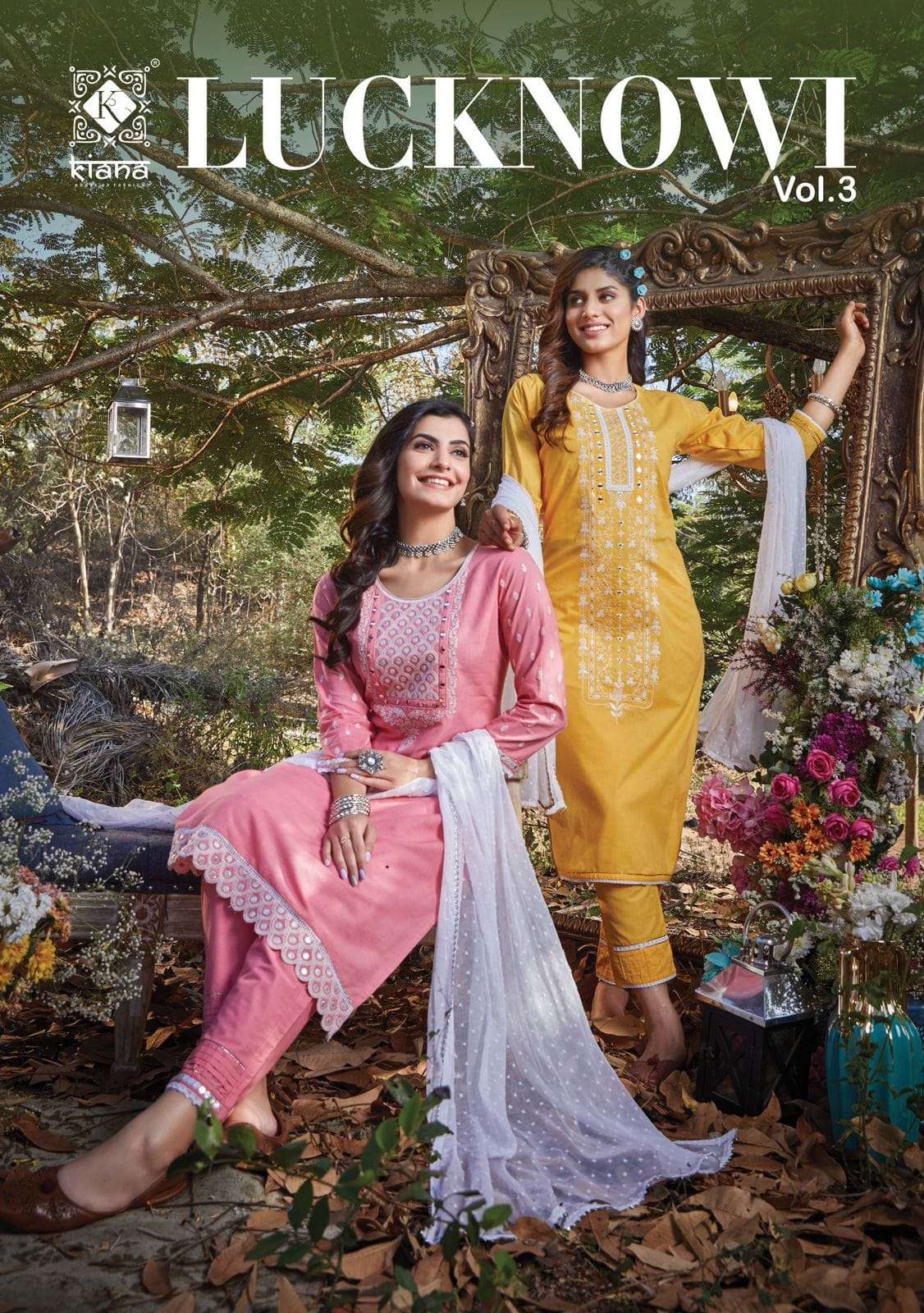 KIANA  FASHION LUCKNOWI VOL-3 3PCS CONCEPT CATALOG