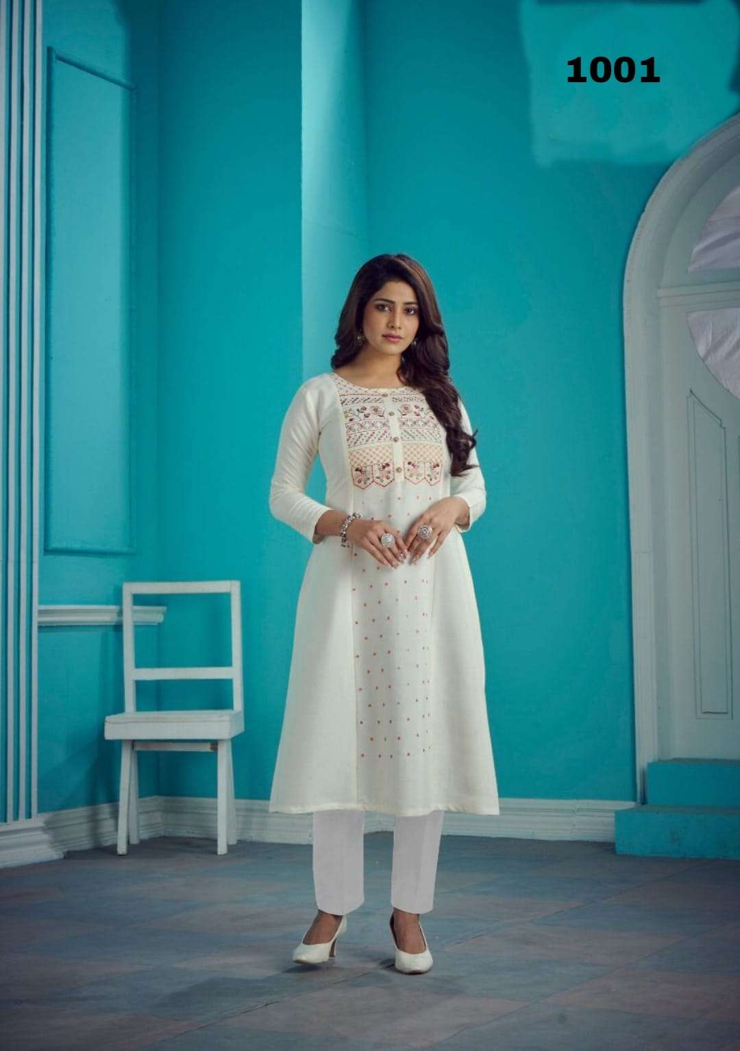 MANMEET PREMIUM KURTI D.NO-1001