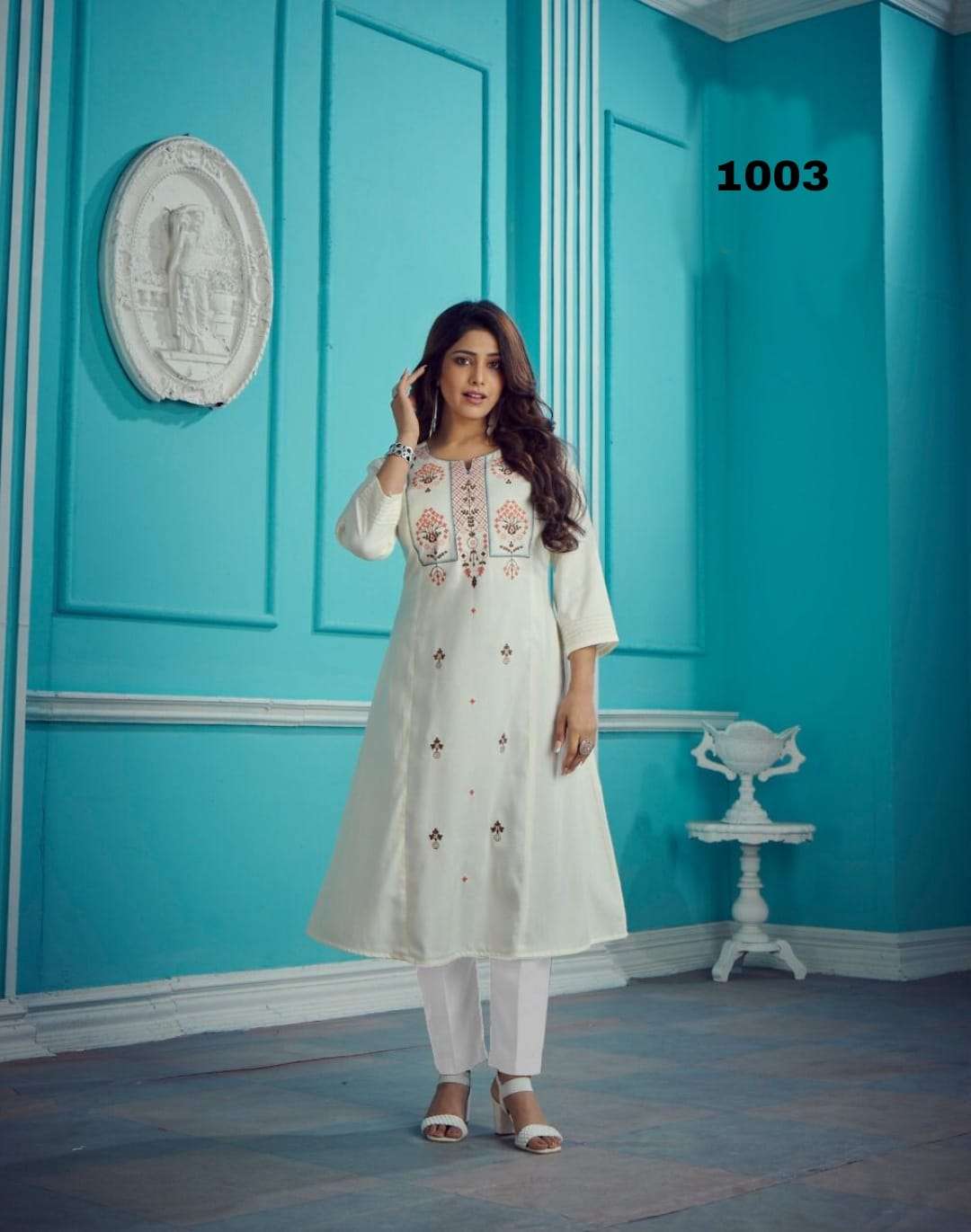 MANMEET PREMIUM KURTI D.NO-1003