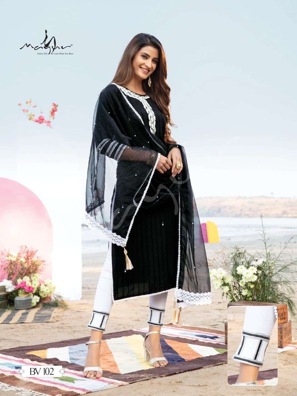 MAYUR  BOMBAY VELVETE VOL-1 D.NO-102  3PCS CONCEPT 