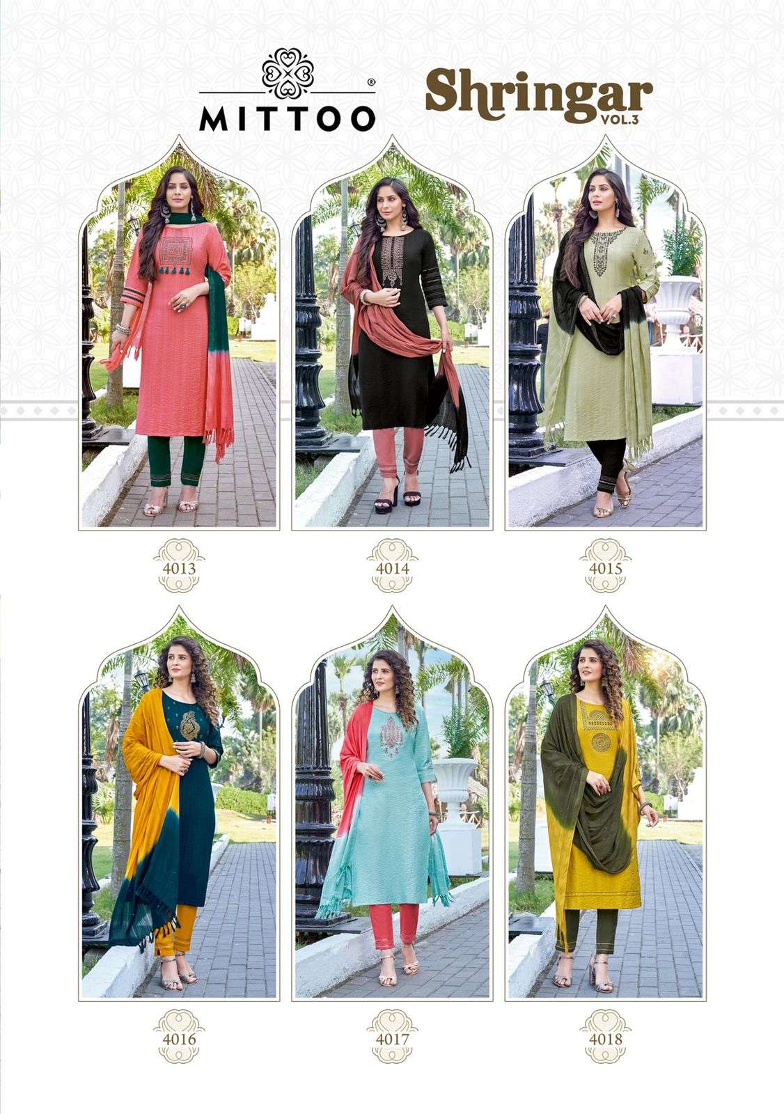 MITTOO SHRINGAR VOL-3 KURTI PANT DUPATTA CATALOG