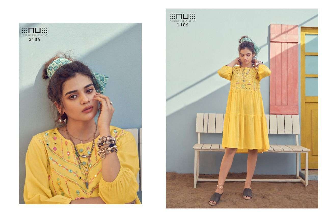  NU- VOL-21 EMBROIDERY KURTI CATALOG