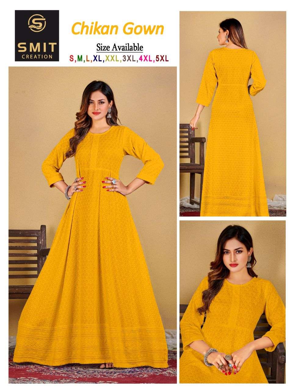 POONAM DESIGNER CHIKEN GOWN CATALOG