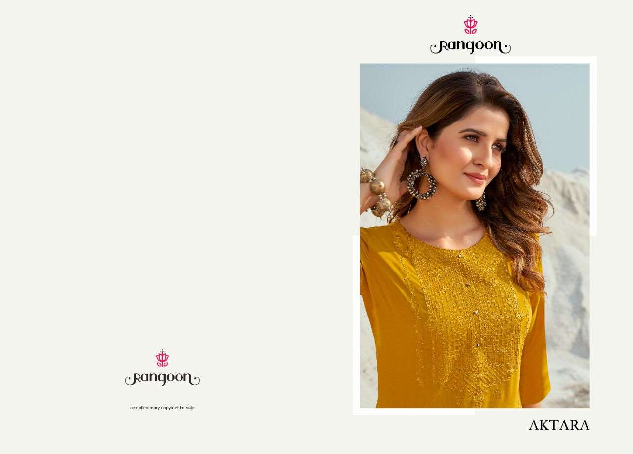 RANGOON  AKTARA TRANDING KURTI CATALOG
