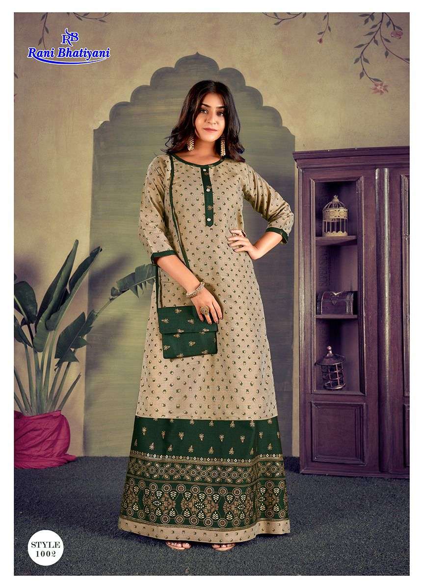RANI BHATIYANI PANCHI VOL-1 KURTI WITH SKIRT CATALOG 