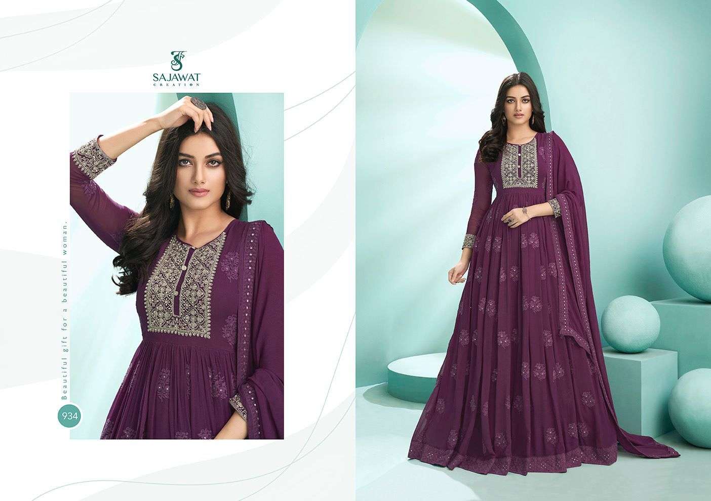 SAJAWAT CREATION KALPI VOLUME-1 FASTIVE WEAR CATALOG