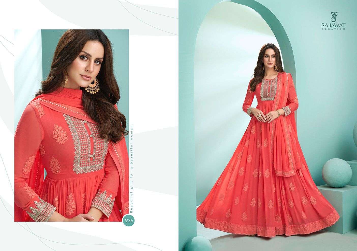 SAJAWAT CREATION KALPI VOLUME-1 FASTIVE WEAR CATALOG