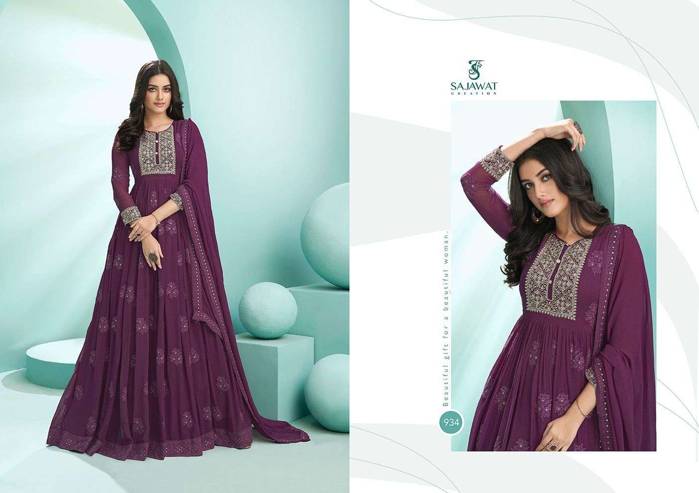 SAJAWAT CREATION KALPI VOLUME-1 FASTIVE WEAR CATALOG