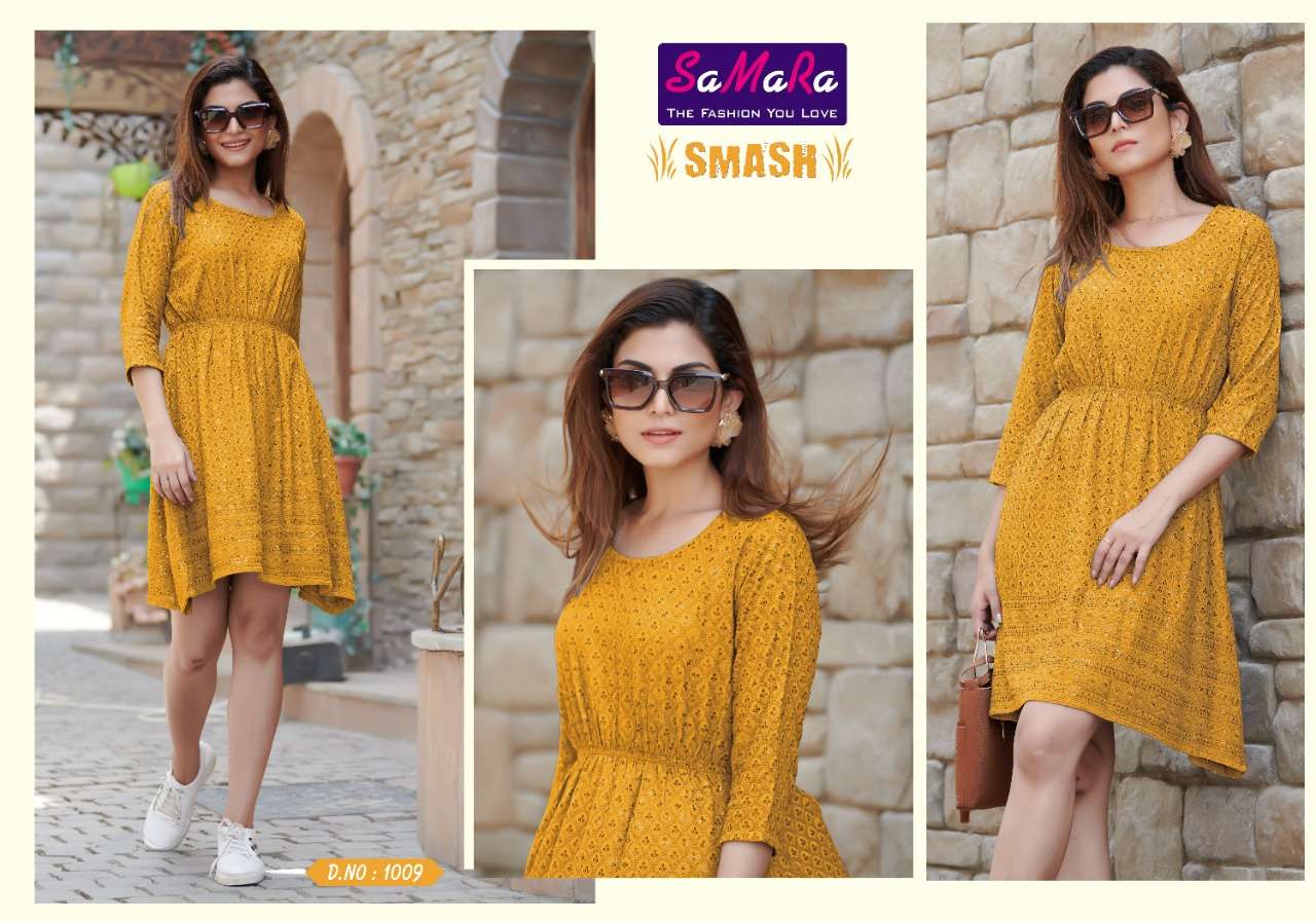 SAMARA SMASH SHIFFLI KURTI CATALOG