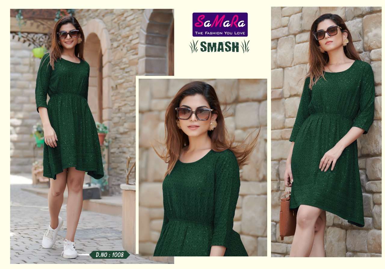 SAMARA SMASH SHIFFLI KURTI CATALOG