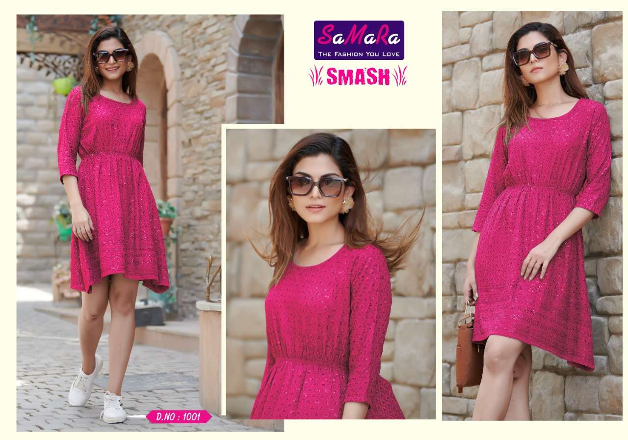SAMARA SMASH SHIFFLI KURTI CATALOG