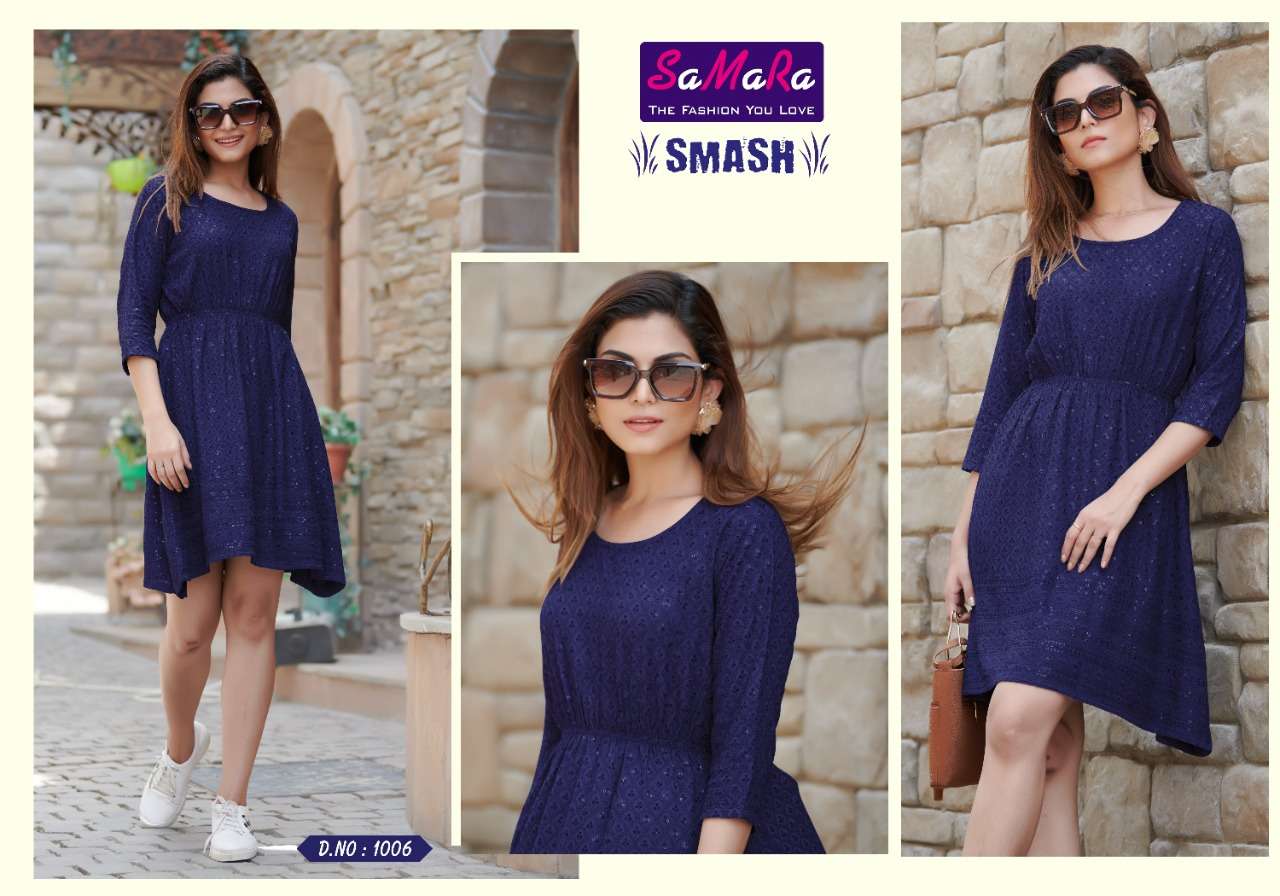 SAMARA SMASH SHIFFLI KURTI CATALOG