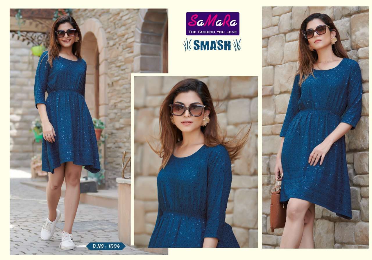 SAMARA SMASH SHIFFLI KURTI CATALOG
