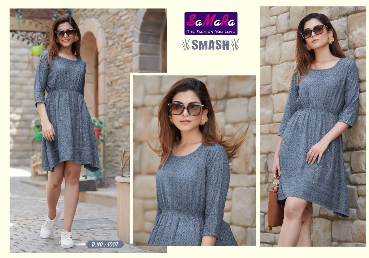 SAMARA SMASH SHIFFLI KURTI CATALOG