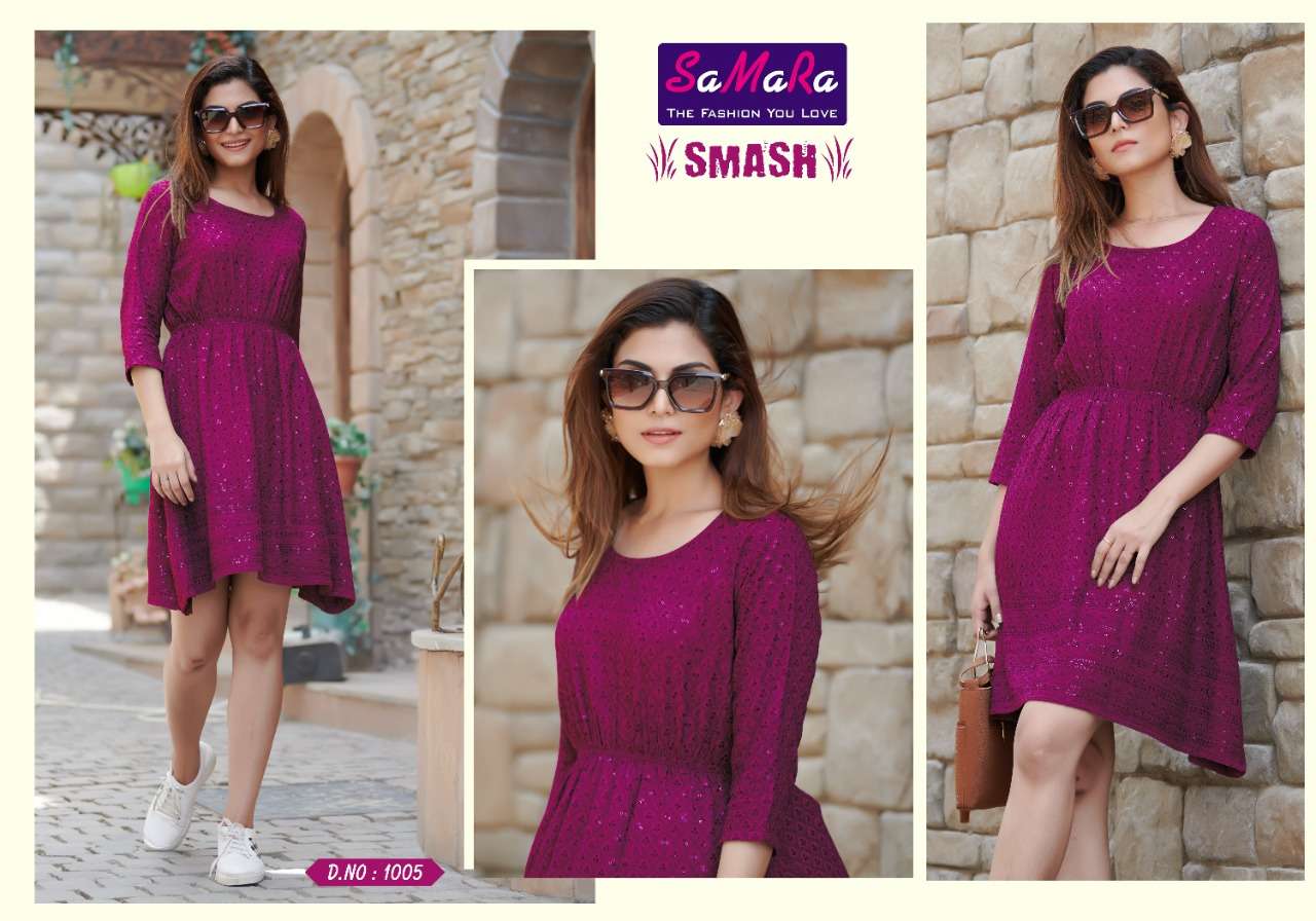 SAMARA SMASH SHIFFLI KURTI CATALOG