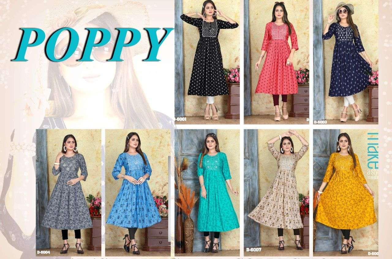 TEXO FAB BEAUTY QUEEN POPPY VOL-1 SEQUENCE KURTI CATALOG
