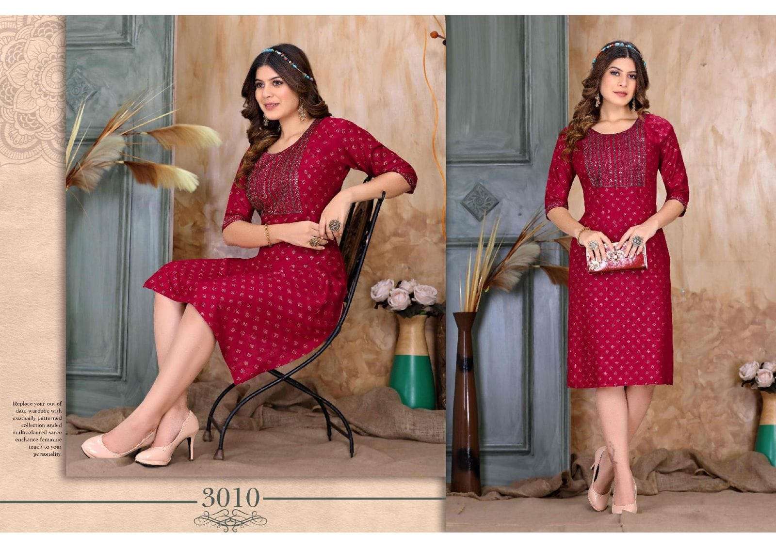 TEXOFAB GOLDEN INAYAT SEQUENCE KURTI CTALOG