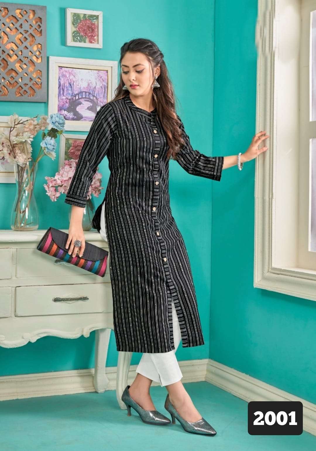 TEXOFAB  LIGHT & DARK VOL-1 COLOUR KURTI