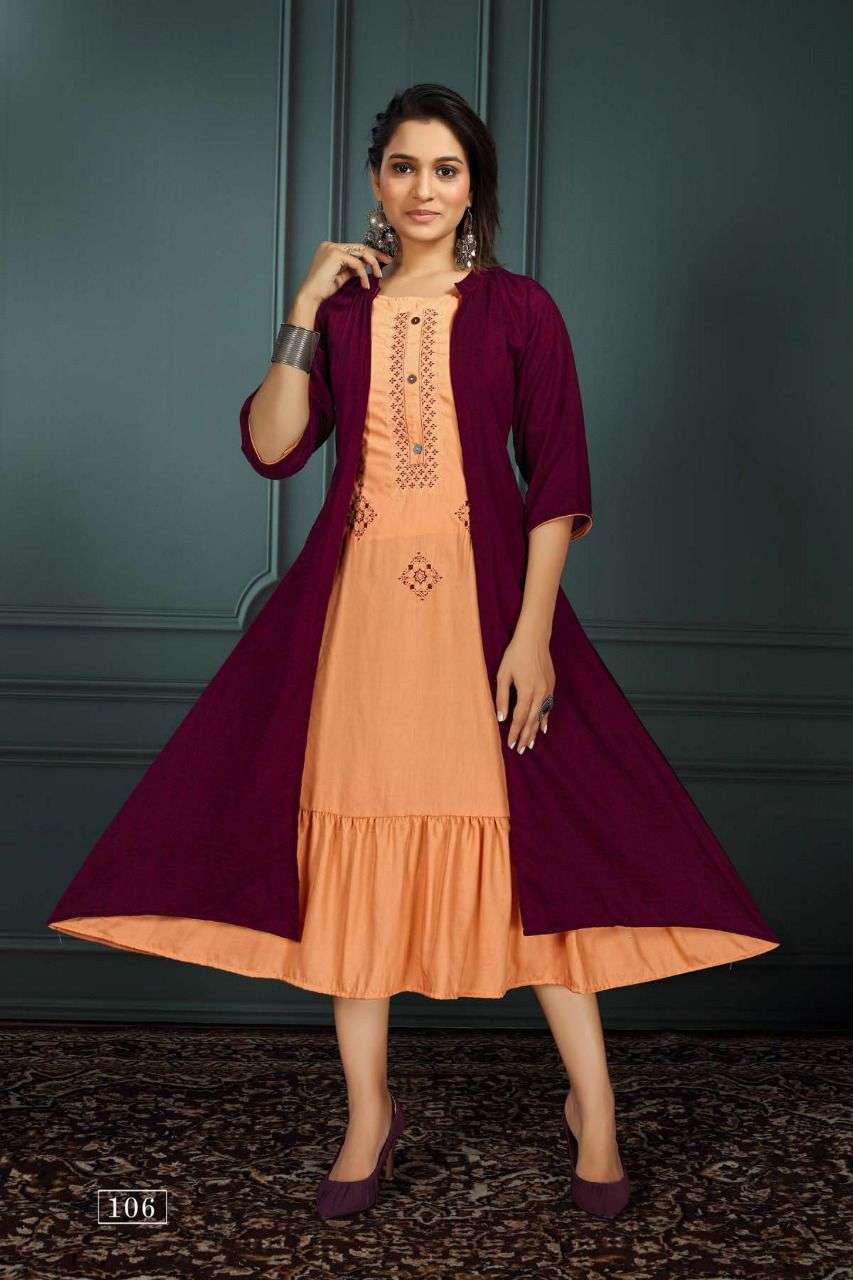 TEXOFAB MOHEY KURTI WITH ATTACHED JECKET CATALOG