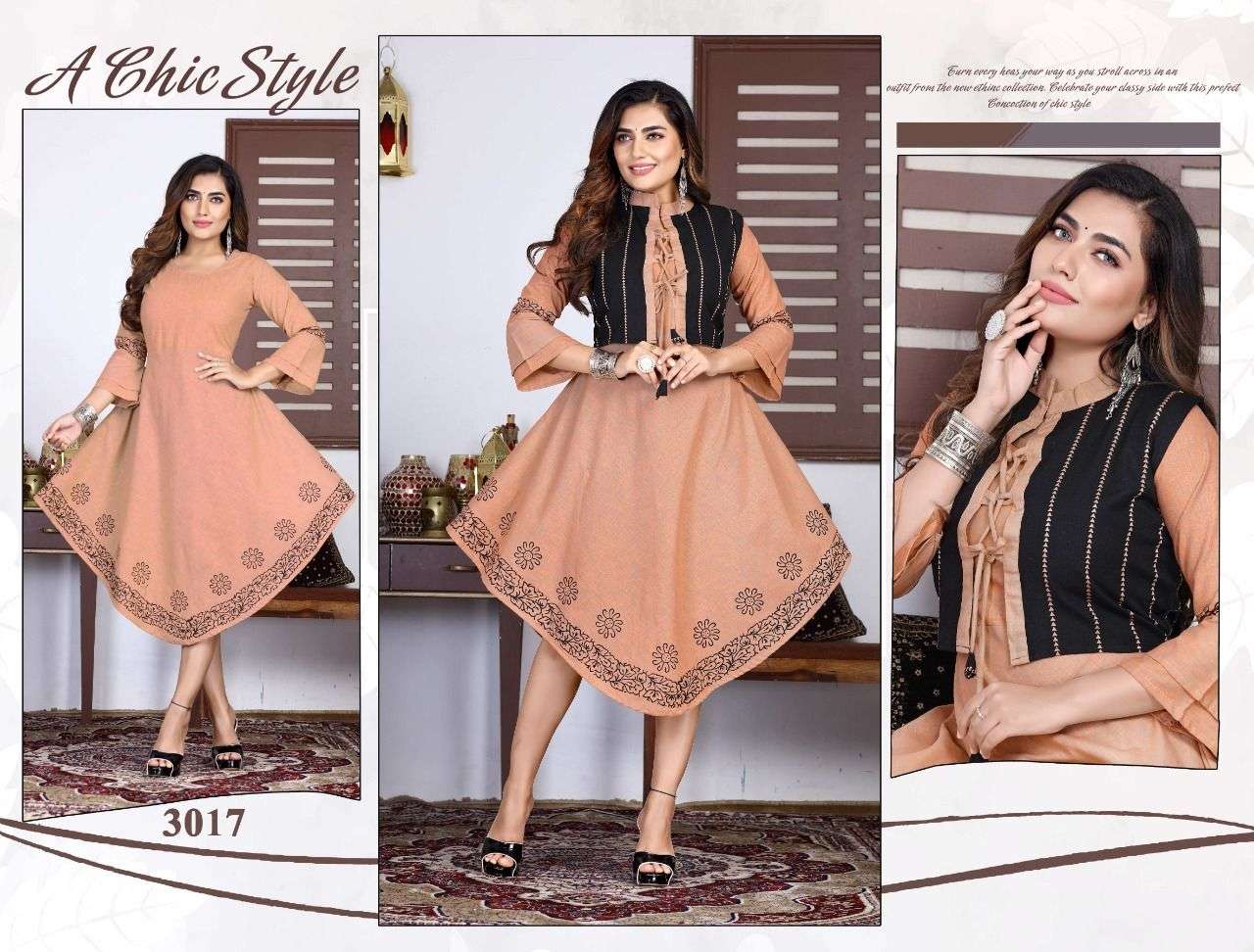 TEXOFAB  NEW VANIE VOL- 1LINE KURTI  CATALOG