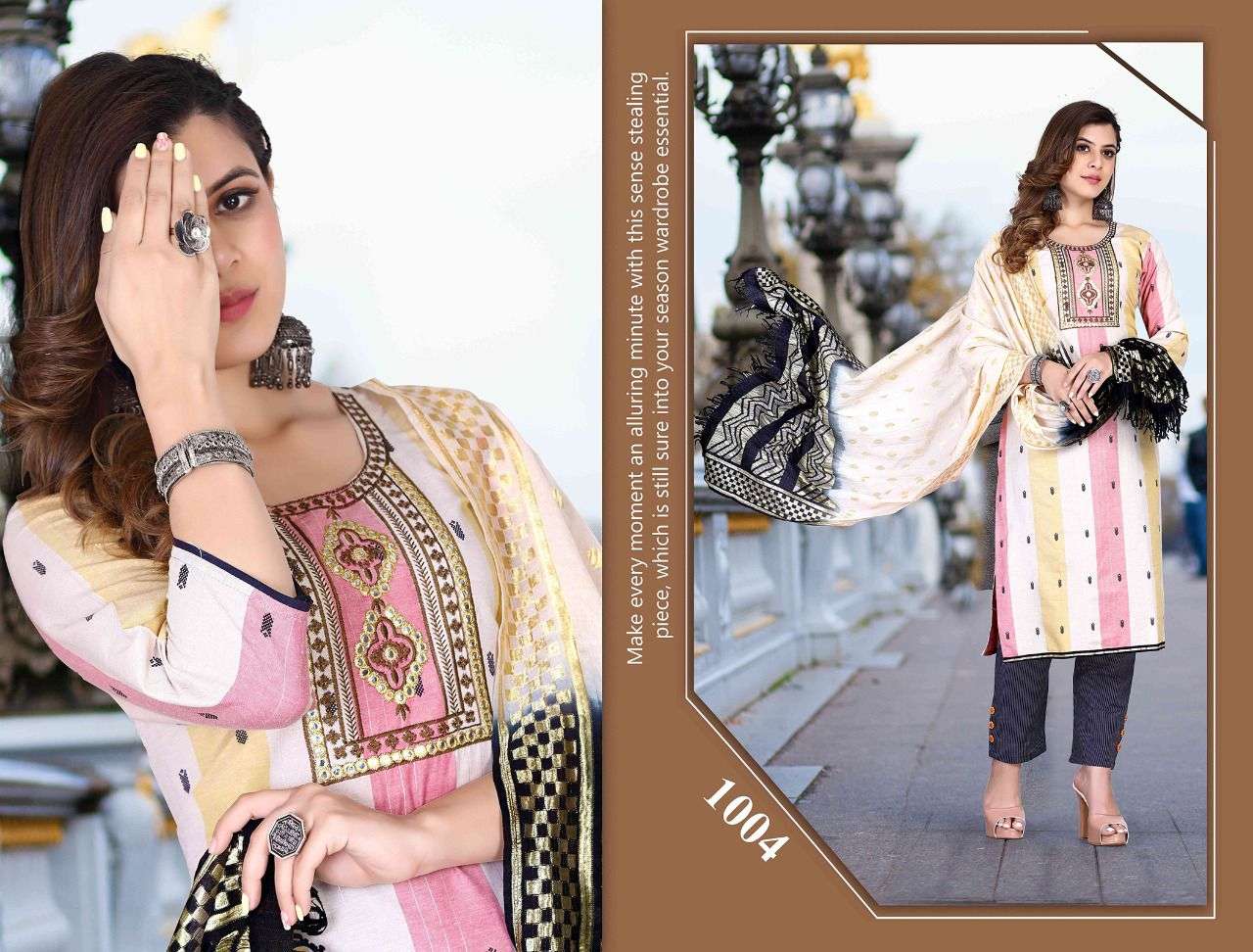 TEXOFAB RIYAA SAVRIYAA VOL-1 STRAIGHT KURTI CATALOG