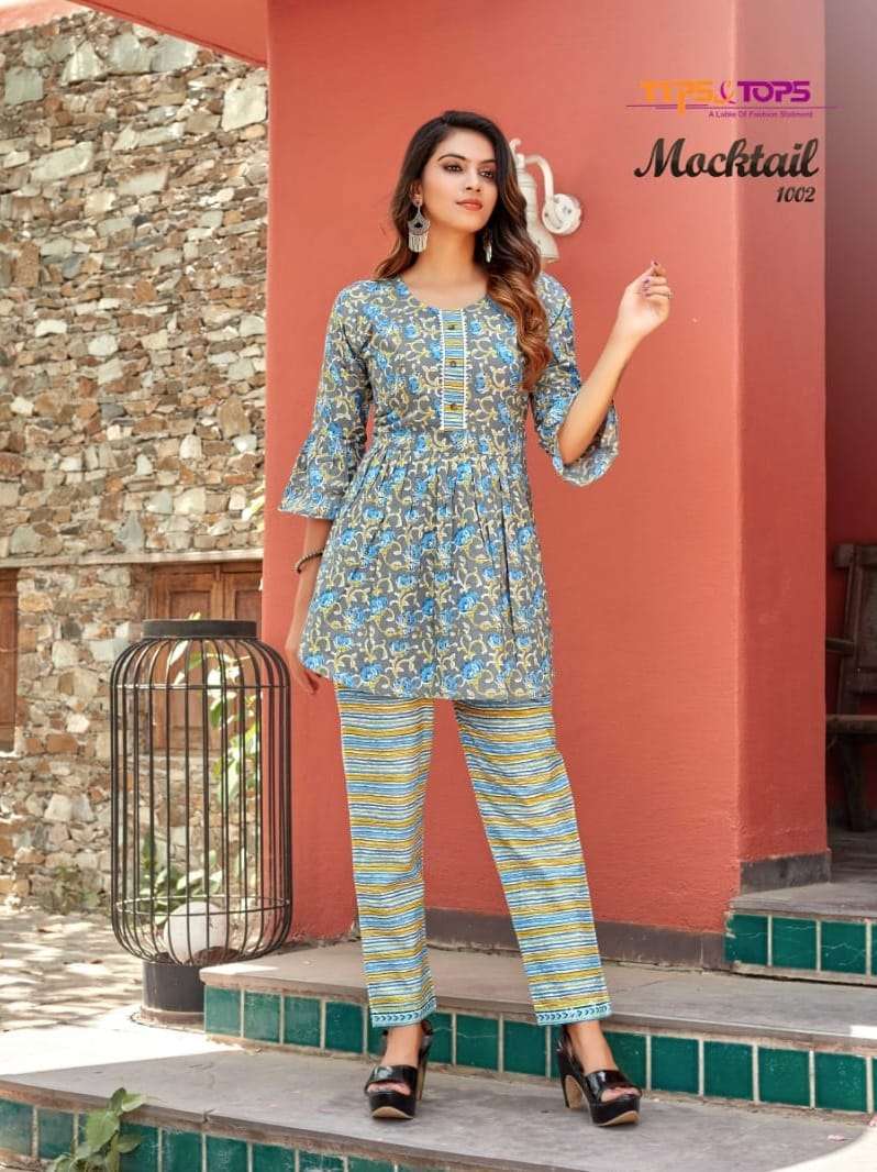 TIPS & TOPS MOCKTAIL D.NO-1002 SPECIAL KURTI