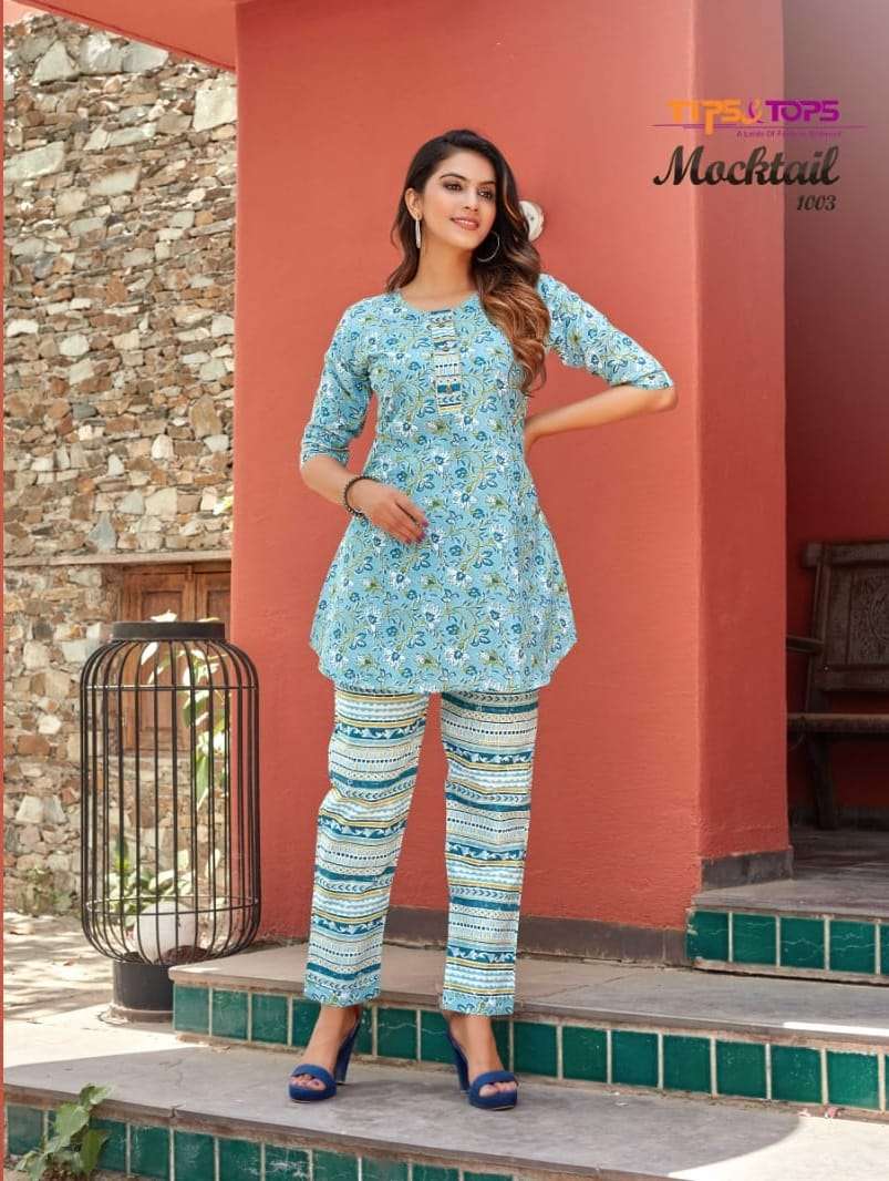 TIPS & TOPS MOCKTAIL D.NO-1003 SPECIAL KURTI