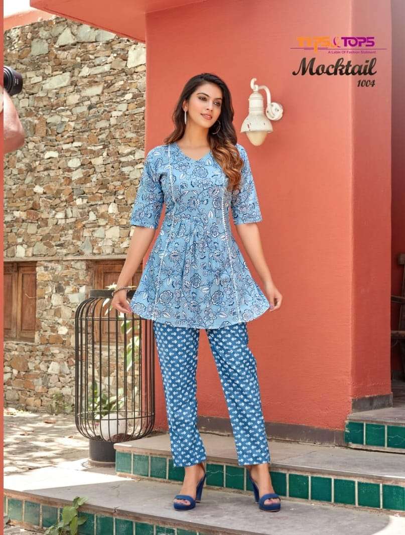 TIPS & TOPS MOCKTAIL D.NO-1004 SPECIAL KURTI