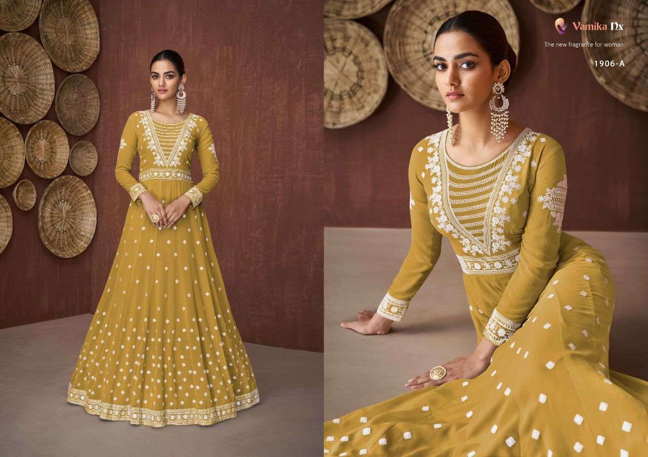 VAMIKA NX SIYA  5 COLOURS ANARKALI GOWN CATALOG