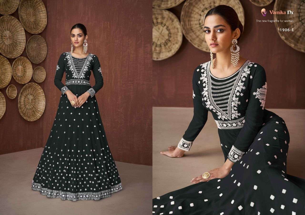 VAMIKA NX SIYA  5 COLOURS ANARKALI GOWN CATALOG