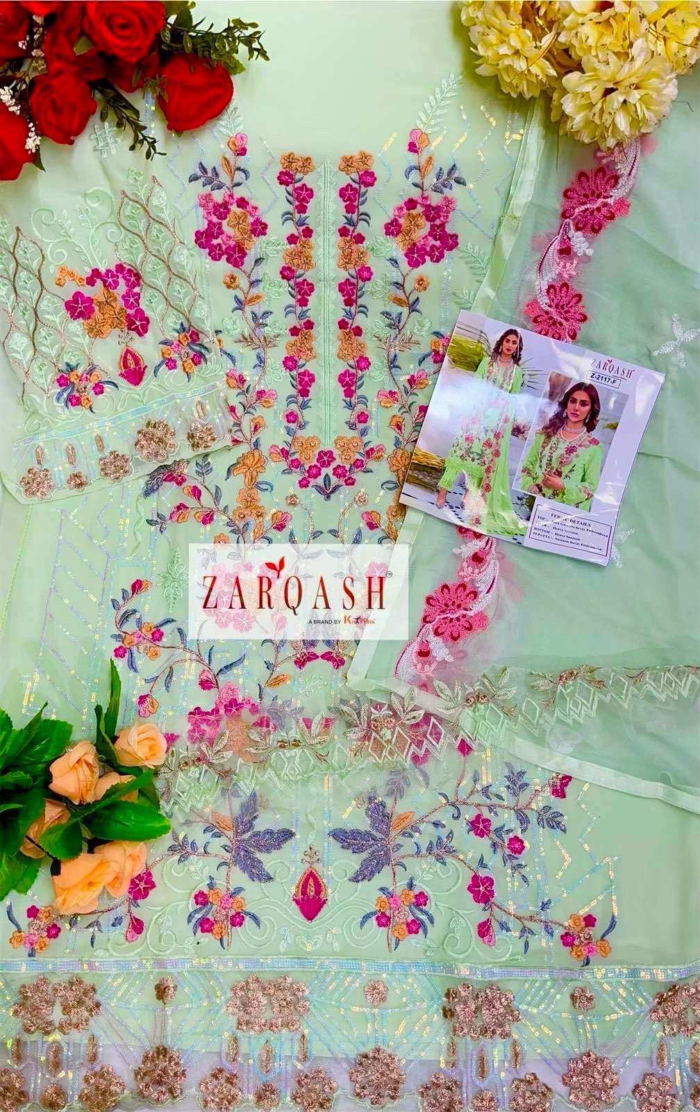 ZARQASH  TAZIMA  3PCS  SUIT CATALOG