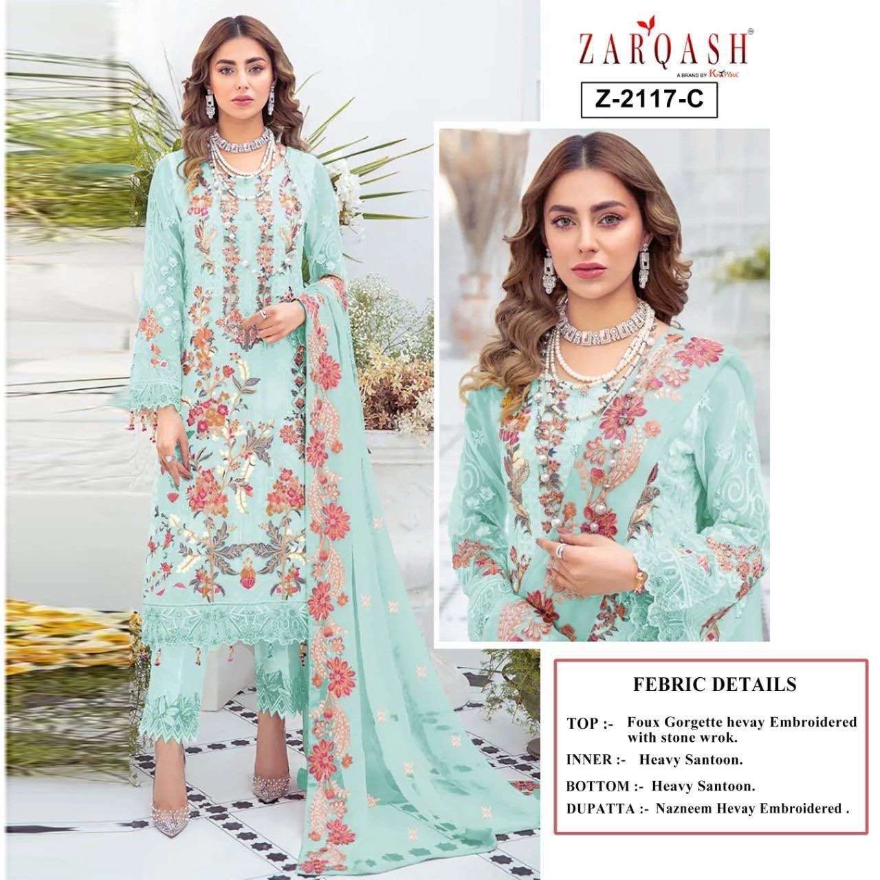 ZARQASH  TAZIMA  3PCS  SUIT CATALOG