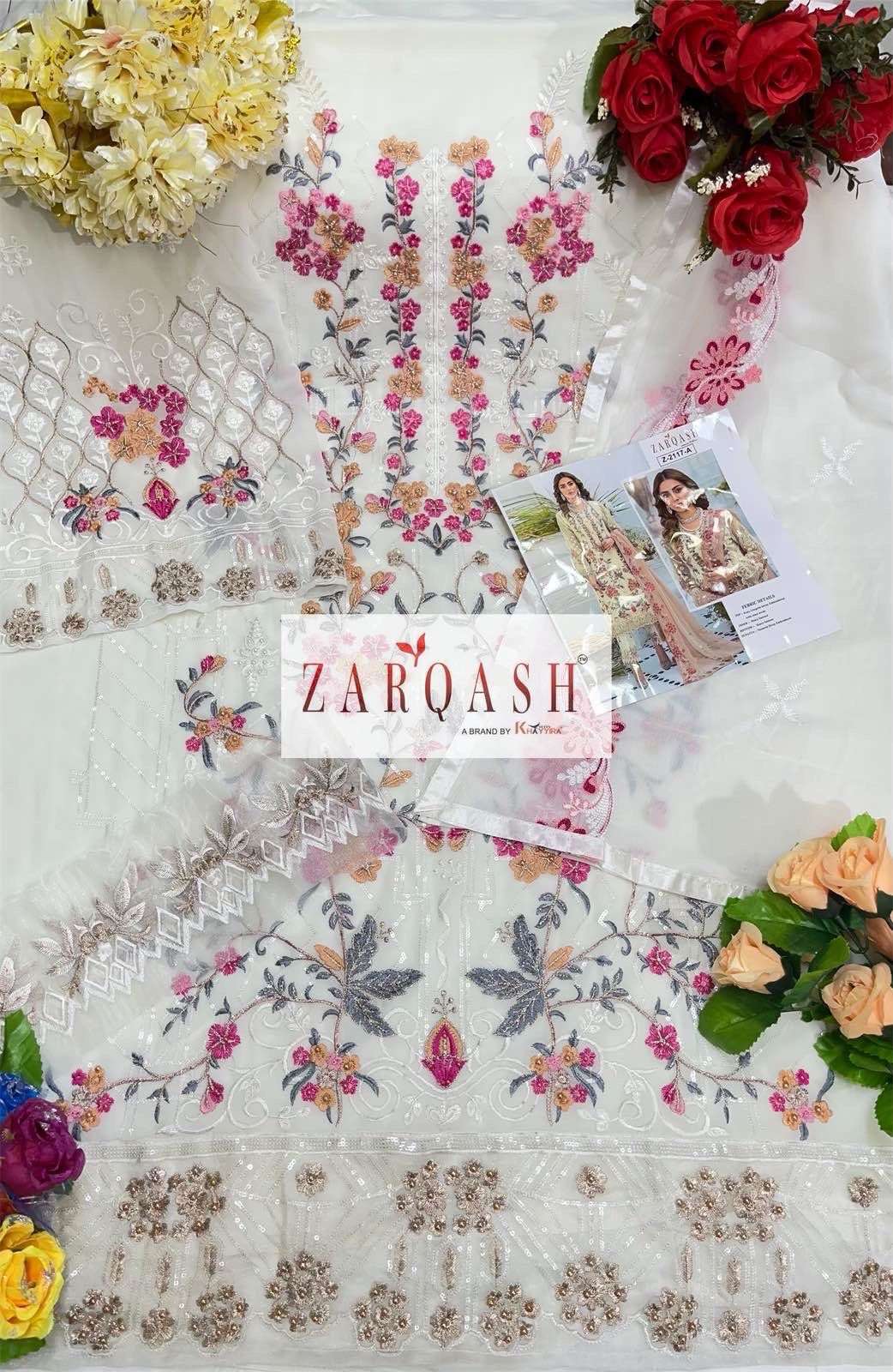 ZARQASH  TAZIMA  3PCS  SUIT CATALOG