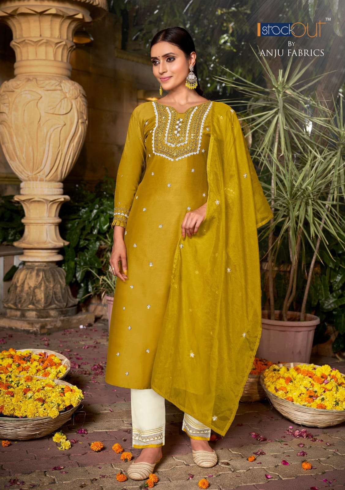 ANJU FABRIC GHUGHAT VOL-5  3PCS CONCEPT CATALOG 