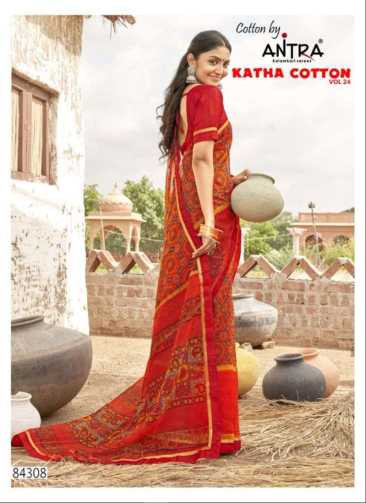 ANTRA KATHA COTTON VOL-24 SAREE CATALOG