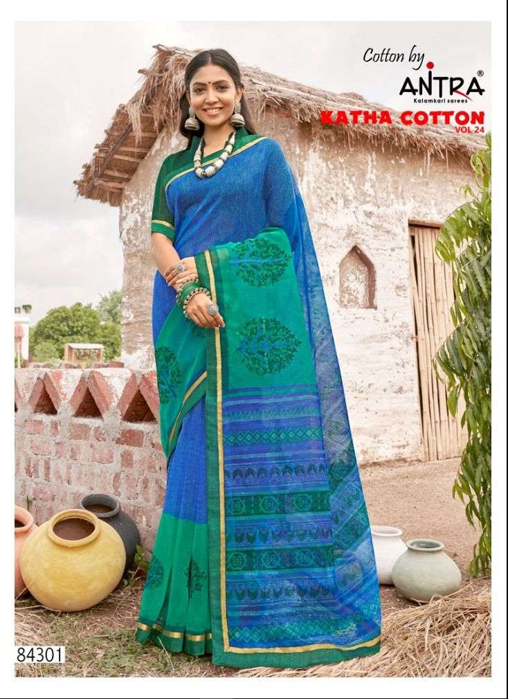 ANTRA KATHA COTTON VOL-24 SAREE CATALOG