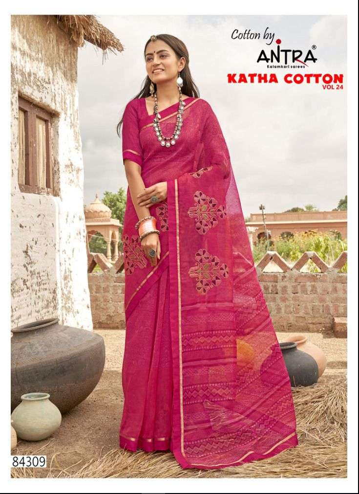 ANTRA KATHA COTTON VOL-24 SAREE CATALOG