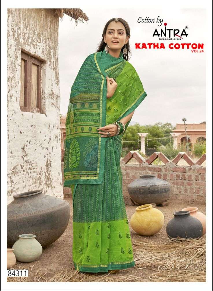 ANTRA KATHA COTTON VOL-24 SAREE CATALOG