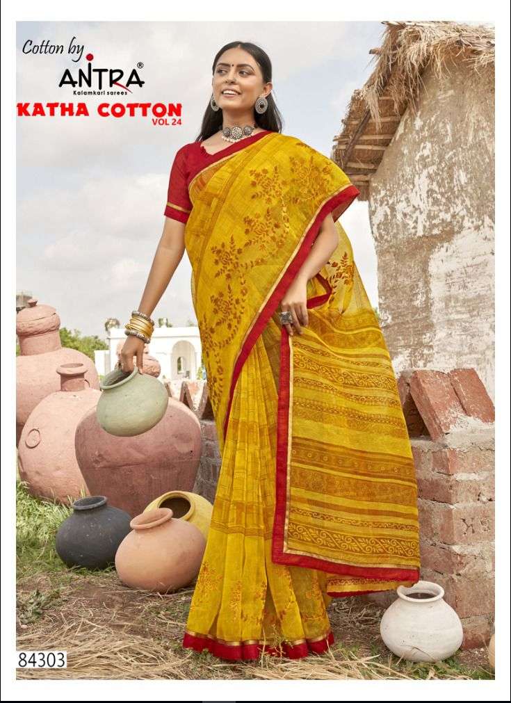 ANTRA KATHA COTTON VOL-24 SAREE CATALOG