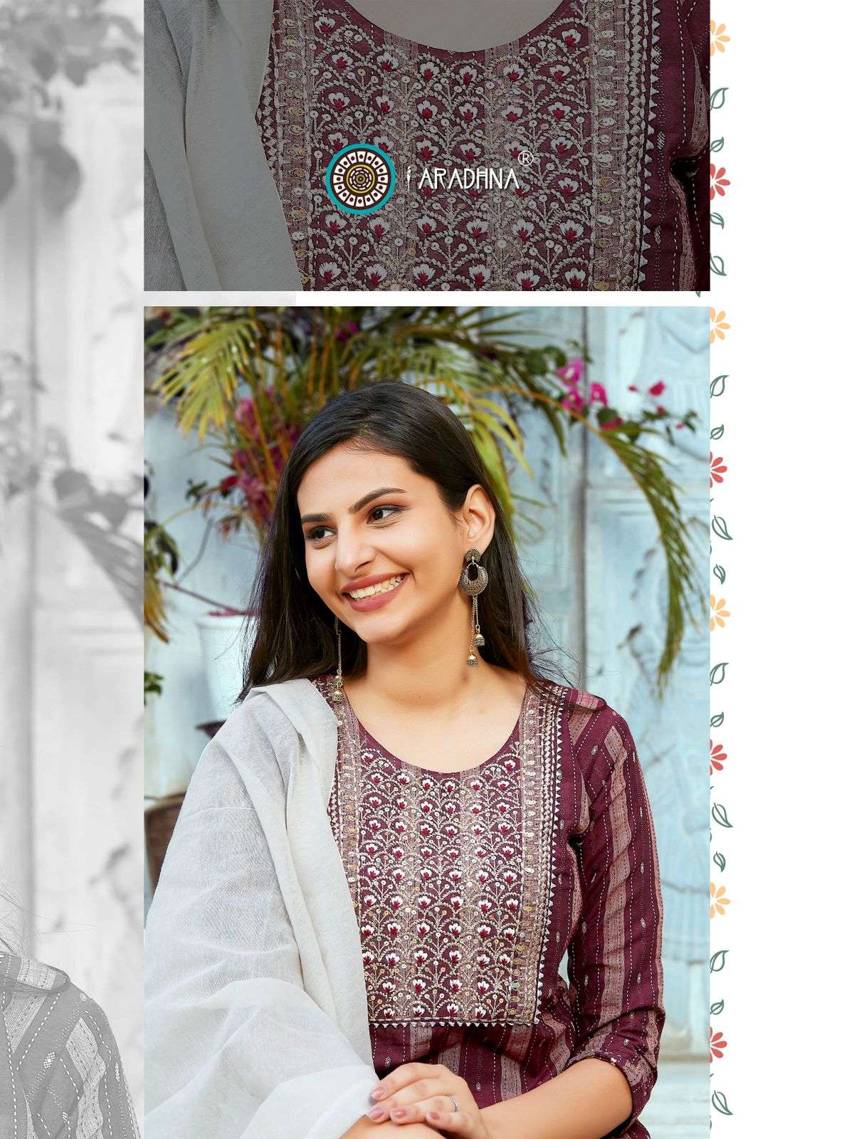 ARADHANA AVANTI VOL-1 EMBROIDERED 3PCS CATAOG 