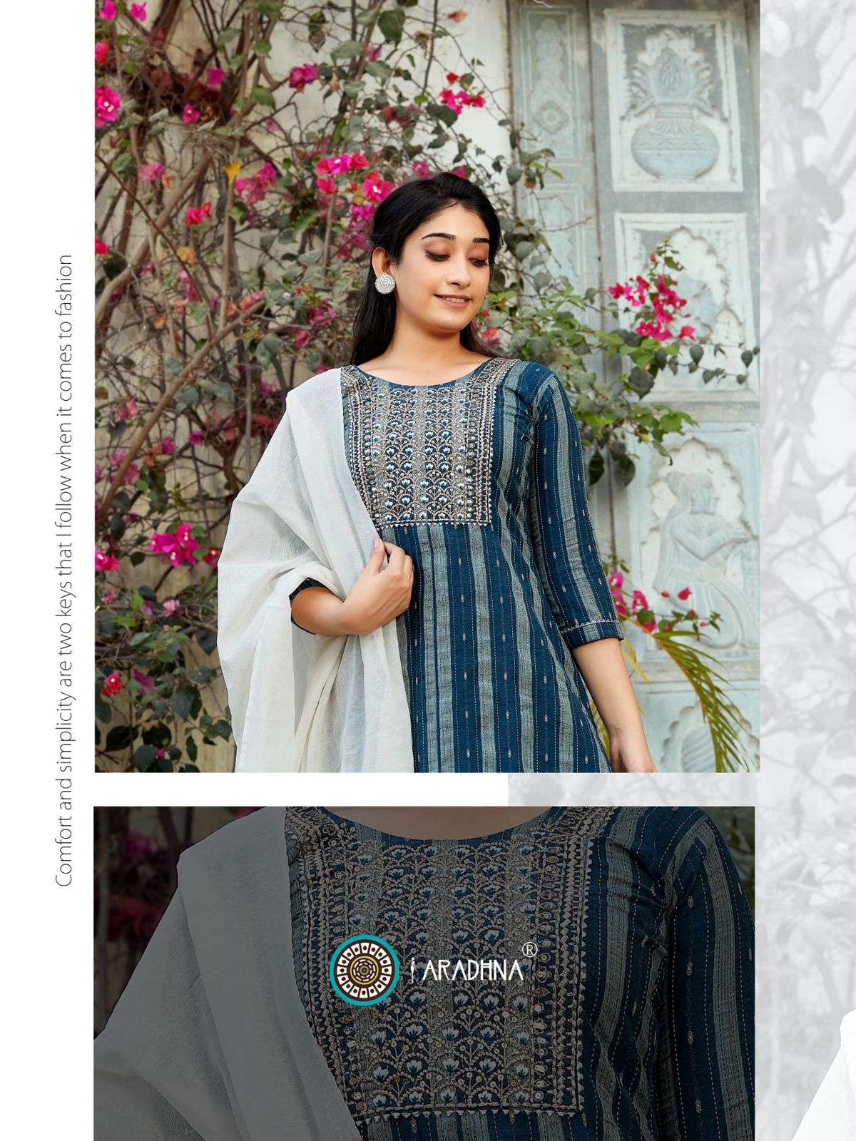 ARADHANA AVANTI VOL-1 EMBROIDERED 3PCS CATAOG 