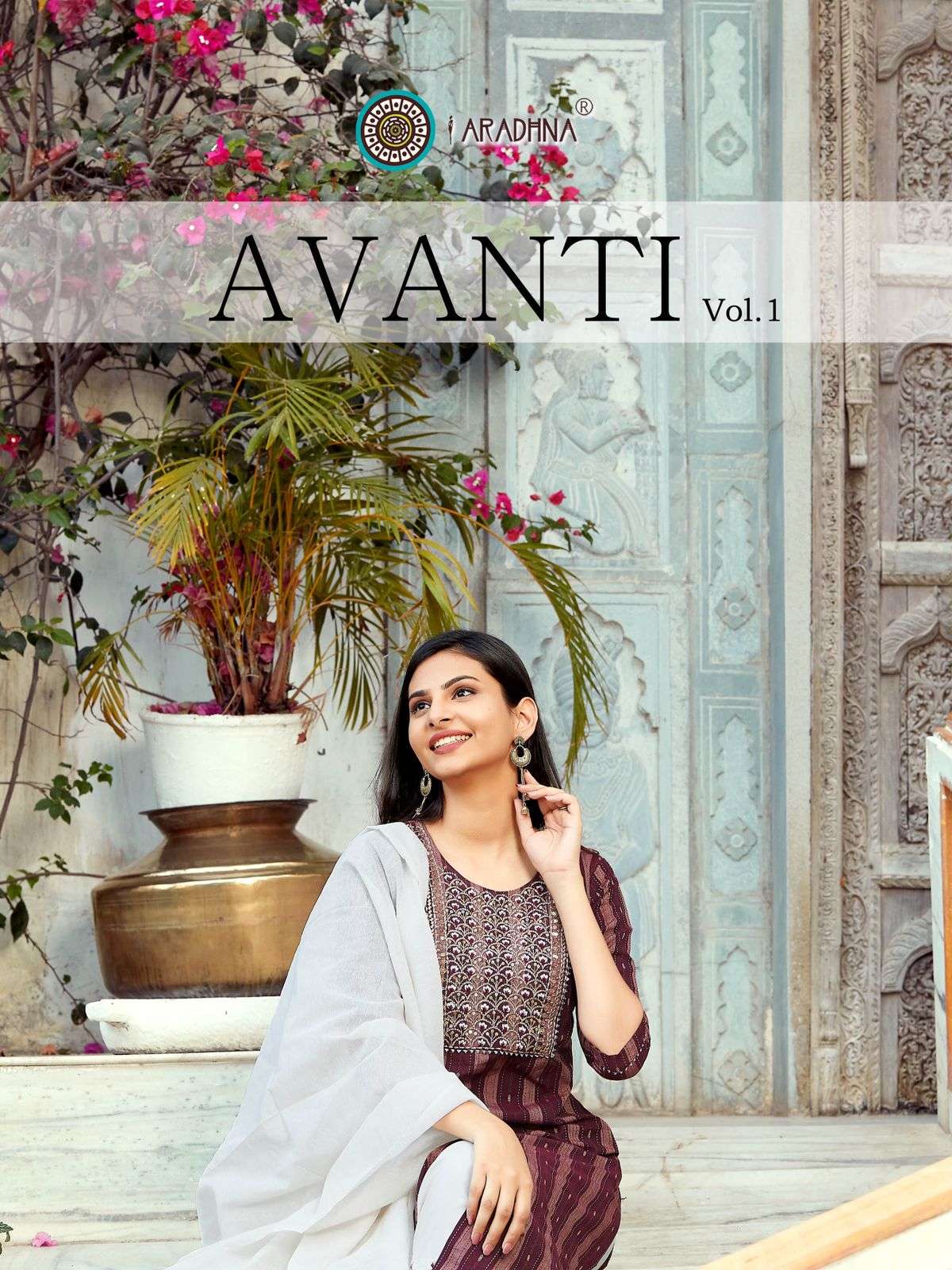 ARADHANA AVANTI VOL-1 EMBROIDERED 3PCS CATAOG 