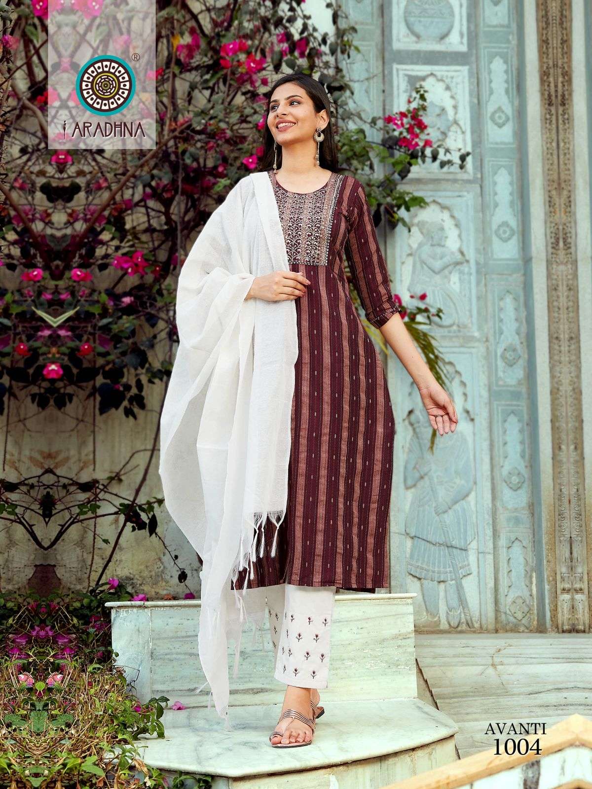 ARADHANA AVANTI VOL-1 EMBROIDERED 3PCS CATAOG 