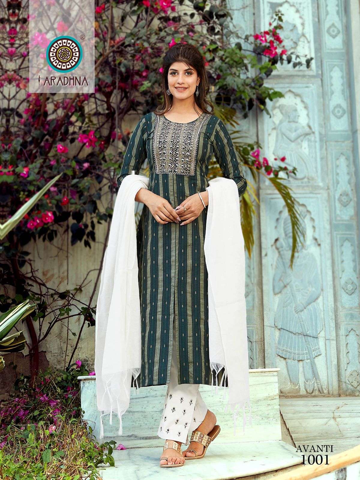 ARADHANA AVANTI VOL-1 EMBROIDERED 3PCS CATAOG 