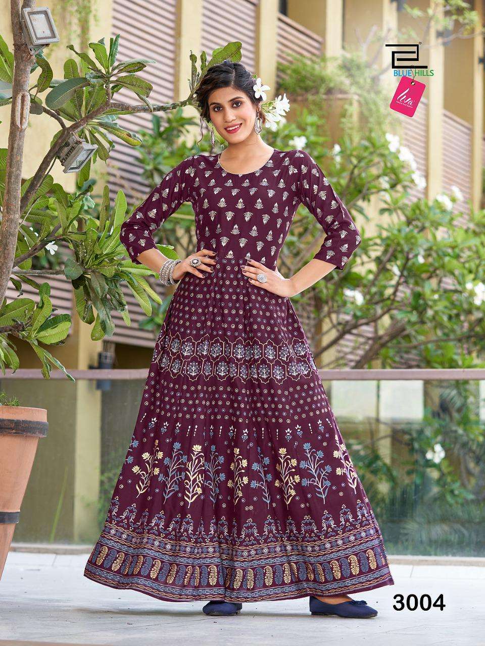 BLUE HILLS  FESTIVAL NIGHT VOL-3 PRINTED KURTI CATALOG